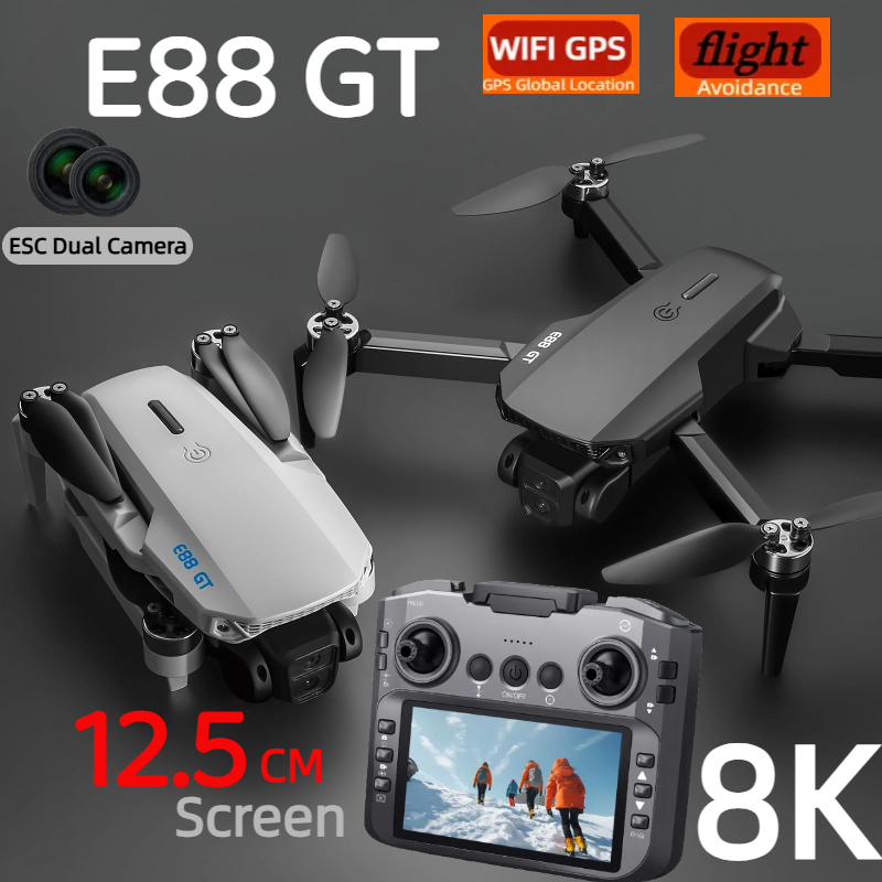 E88GT Drone 8K Professional HD - Jjrc Drone X12 评论和价格